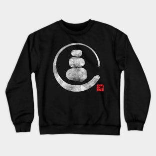 Zen Enso Circle and Zen stones Crewneck Sweatshirt